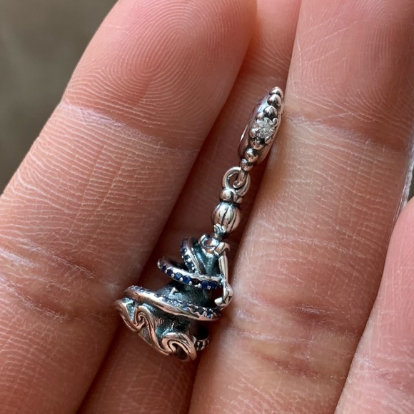 NWOT DISNEY, CINDERELLA MAGICAL MOMENT DANGLE CHARM Sterling Silver 925 - Picture 9 of 12